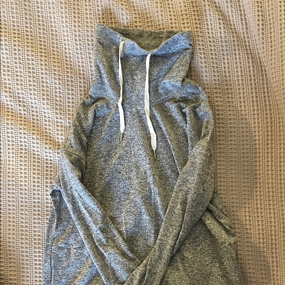 Old Navy Heather Gray Women's Cowl Neck Sweater